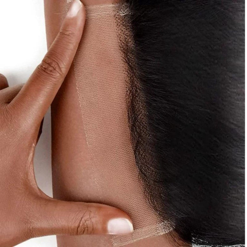 Selina Straight 4x4 HD Lace Closure Human Hair Brazilian Virgin Hair Free Part Natural Black Color 14 Inch - Image 4